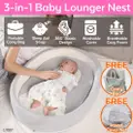 Toddlerfinest 3-In-1 Co-Sleeping Baby Lounger Nest Net Bed
