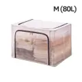 Sweet Home Transparent Foldable Clothes Storage Box-M (80L)