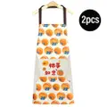Sweet Home Blessing Fruit Waterproof Apron - Persimmon