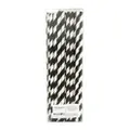 Eco U Premium Paper Straws Black Stripes Bio Partyware