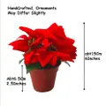 Partyforte Christmas Flowers In Pot - Poinsettia Red 12Cm