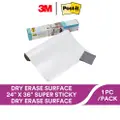 3M Post It Super Sticky Dry Erase Surface White 60X90Cm