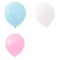 Partyforte 10 Standard Latex Balloon-Pink Blue & White 20S