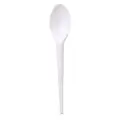 Mtrade Disposable 7 Inch White Plastic Spoons