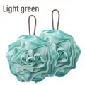 Sweet Home Rose Shape Shower Sponge - Light Green