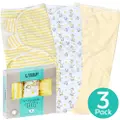 Toddlerfinest 3-Pack Baby Cotton Swaddle Blanket Wrap (Ylw)