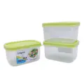 Kjb Plastic Mini Rectangular Storage Box 200Ml (Green)