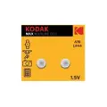 Kodak Max Super Alkaline Ag3-Lr41 1.5V Button Batteries
