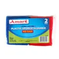 Amark Plastic Non-Scratch Sponge Scourer 4-Pc Pack