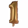 Partyforte Number Balloon - 1 Gold (16 Inch)
