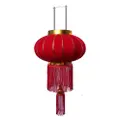 Partyforte Cny 60 Cm Red Velvet Lanterns Deco