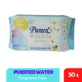 Pureen Purified Water Fragrance Free Daily Care Baby Wipes