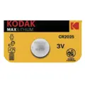 Kodak Max Lithium Cr2025 3V Button Batteries 1 Pc