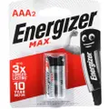 Energizer Max Aaa2 Battery 1.5V Aaa Lr03 - Pack Of 2