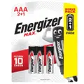 Energizer Max Aaa2+1 Battery 1.5V Aaa Lr03- Pack Of 2+1