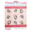 Jstyle Sanrio Face Towel Sq Pink