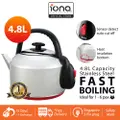 Iona 4.8L Stainless Steel Kettle With Red Base Glk4800