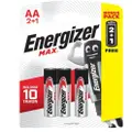 Energizer Max Aa Battery 1.5V Aa Lr6- Pack 2+1