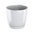 Prosperplast Coubi Round Pot - White (155Mm X 142Mm)