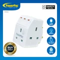 Powerpac 3 Way Adapter With Switch & 2 Pin Direct(Pp8733)