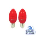 Powerpac 2 Pieces X 1W E12 Led Bulb Red Light Pp6220R