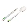 Vesta Stainless Steel Deco Chopsticks Spoon W Case 19.5Cm (C)