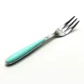 Nihon Cutlery S/Steel Green Handle Little Fork L12.7 W1.7Cm