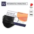 Wistech Adult Black Surgical Face Mask