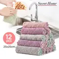 Sweet Home Polyester Kitchen Dish Wash Cloth - 12 Pcs