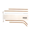 Table Matters Houze-Stainless Steel Straw Set Of 4 (Rose Gold