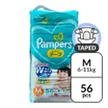 Pamper Baby Dry Tape Diaper - M (6 - 11Kg)
