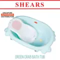 Shears Baby Bath Tub Toddler Crab Bath Tub Green