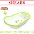 Shears Baby Bath Tub Toddler Duluxe Rim Bath Tub Green