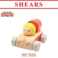Shears Baby Toy Wooden Toy Space Car Fire Truck Swtft