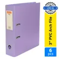 Alfax 182A Pvc Arch File 3Inches A4 Purple #20