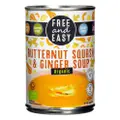 Free & Easy Organic Butternut Squash & Ginger Soup