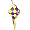 Partyforte Hari Raya Handmade Ketupat - 10X7 Yellow & Purple