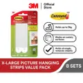 3M Command X-Large Picture Hanging Strips Value Pack - White