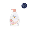 Dove Go Fresh White Peach White Tea Body Wash X2