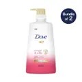 Dove Straight & Silky Shampoo X 2