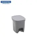 Tramontina Basic Compact Trash Cans Light Grey/Pedal