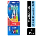Oral-B All Rounder 123 Clean Soft Pack Of 3 Toothbrush