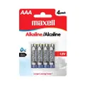 Maxell Alkaline Battery Aaa 4 Pcs