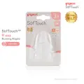 Pigeon Softouch 3 Wide Neck Nipple / Teats (M) 3M+