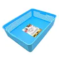 Sitbo Large Rectangular Multipurpose Storage Basket (Blue)