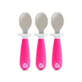 Munchkin Raise Toddler Spoons - 3 Pack (Pink)