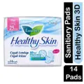 Laurier Healthy Skin Day 25Cm Wings 3D Corrugated Absorbtion