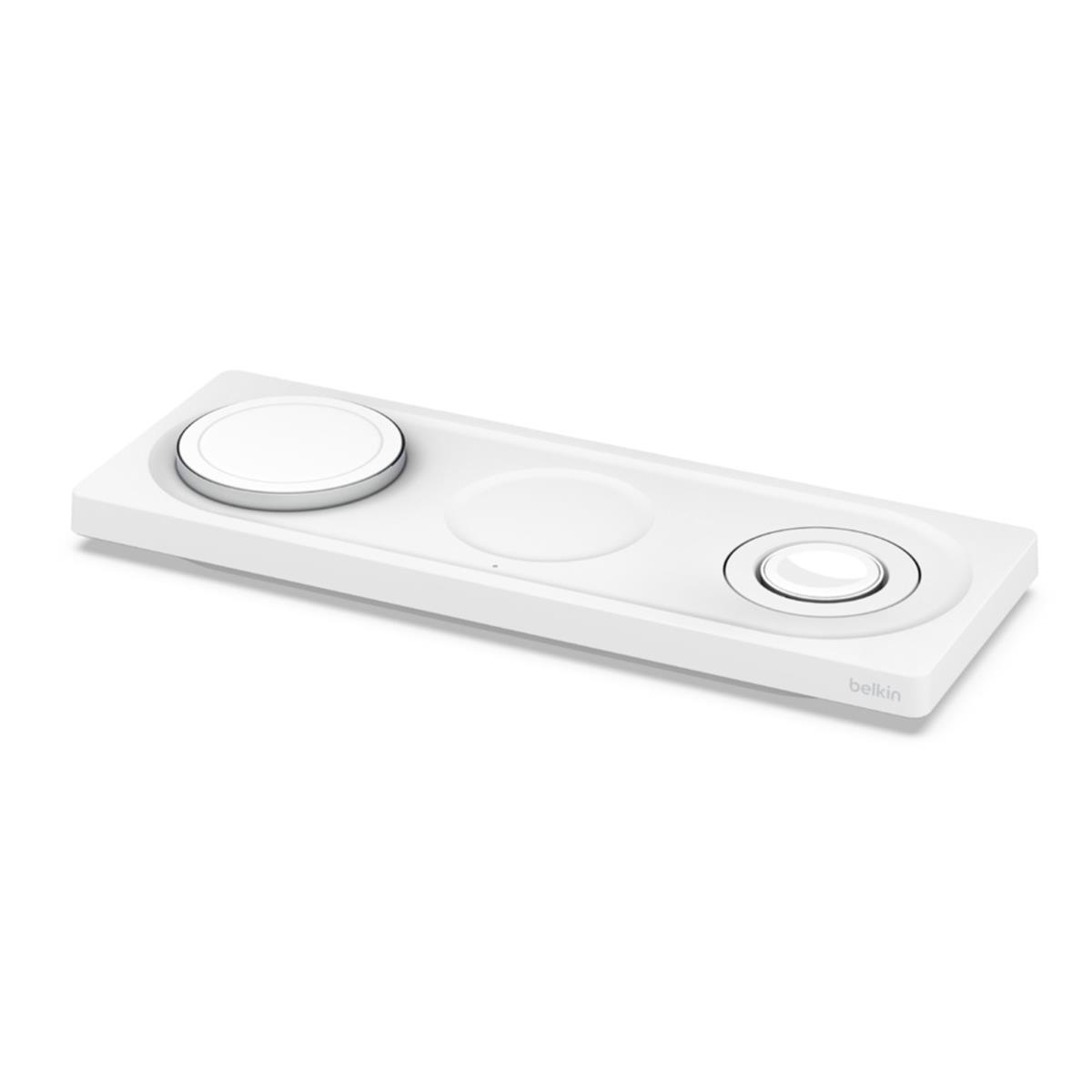Belkin 3 In 1 Wireless Charging Pad With Magsafe White