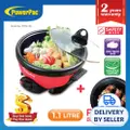 Powerpac 1.1L Multi Cooker Steamboat Hot Pot Ppmc182