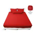 Silky Smooth Bedsheet 800Tc | Super Single - Red